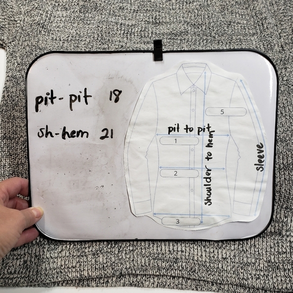 GAP Long sleeve envelope neck sweater marled gray size small - Picture 7 of 7